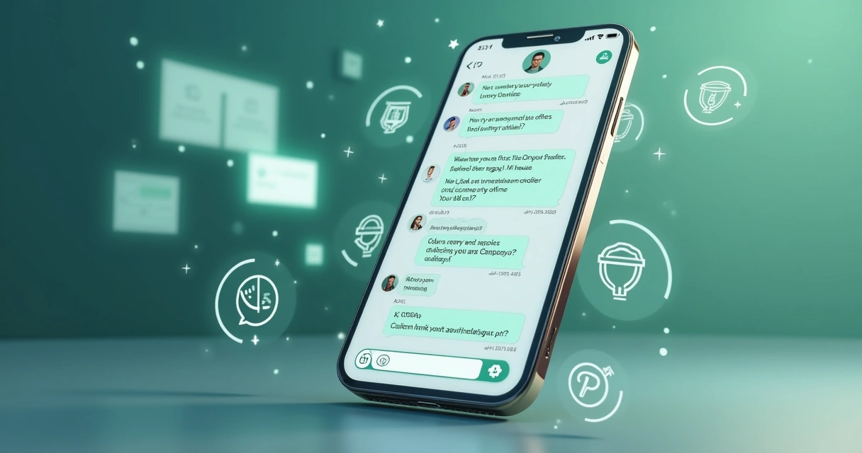 Conversa automatizada de vendas no WhatsApp empresarial