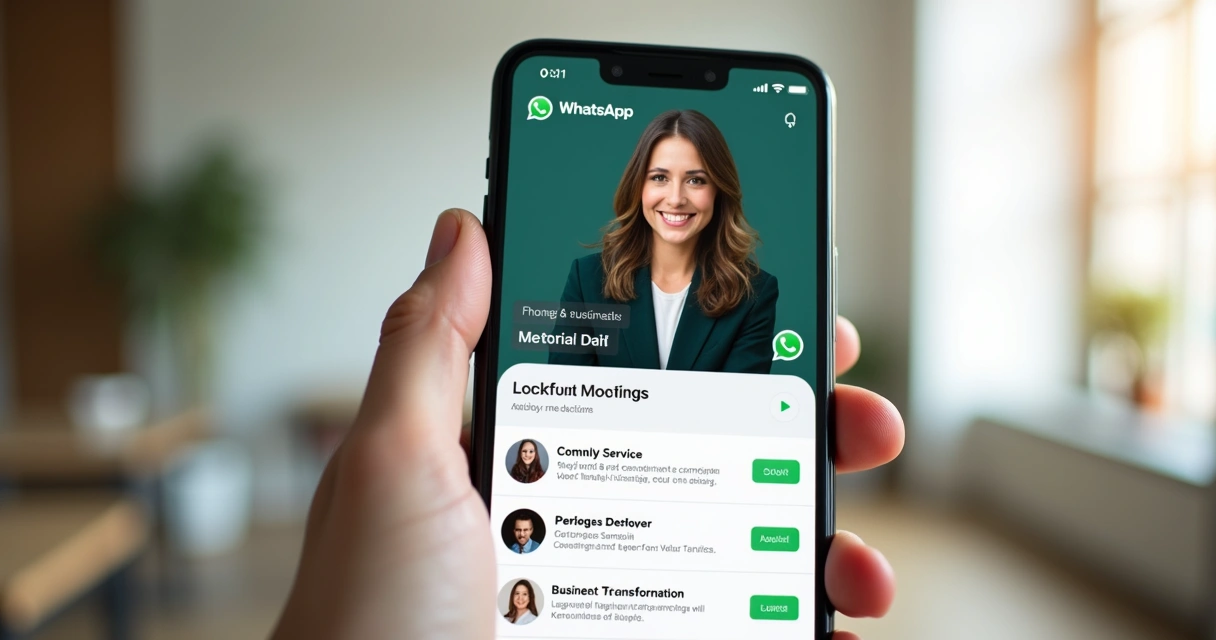 Tela de perfil do WhatsApp Business mostrando catálogo e etiquetas organizadas