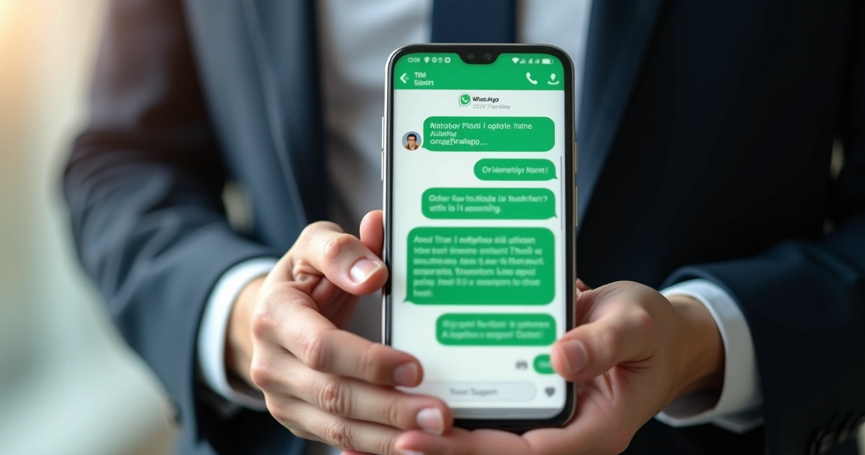 Interface de chat com atendimento automático via WhatsApp 