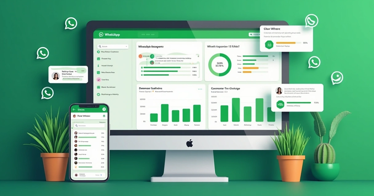 Dashboard de chatbot mostrando interações e métricas 