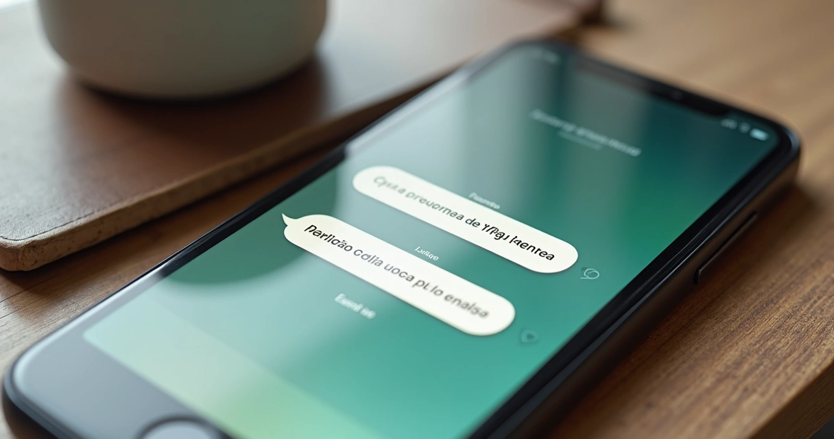 Conversa de WhatsApp mostrando mensagem de cobrança educada 