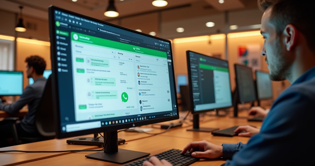 Tela mostrando integração entre WhatsApp e CRM para administradoras 