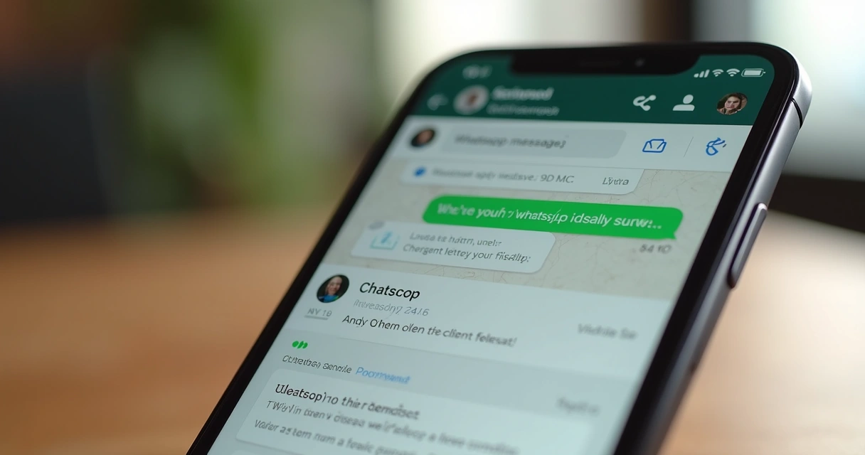 Tela de integração entre WhatsApp e CRM em smartphone 
