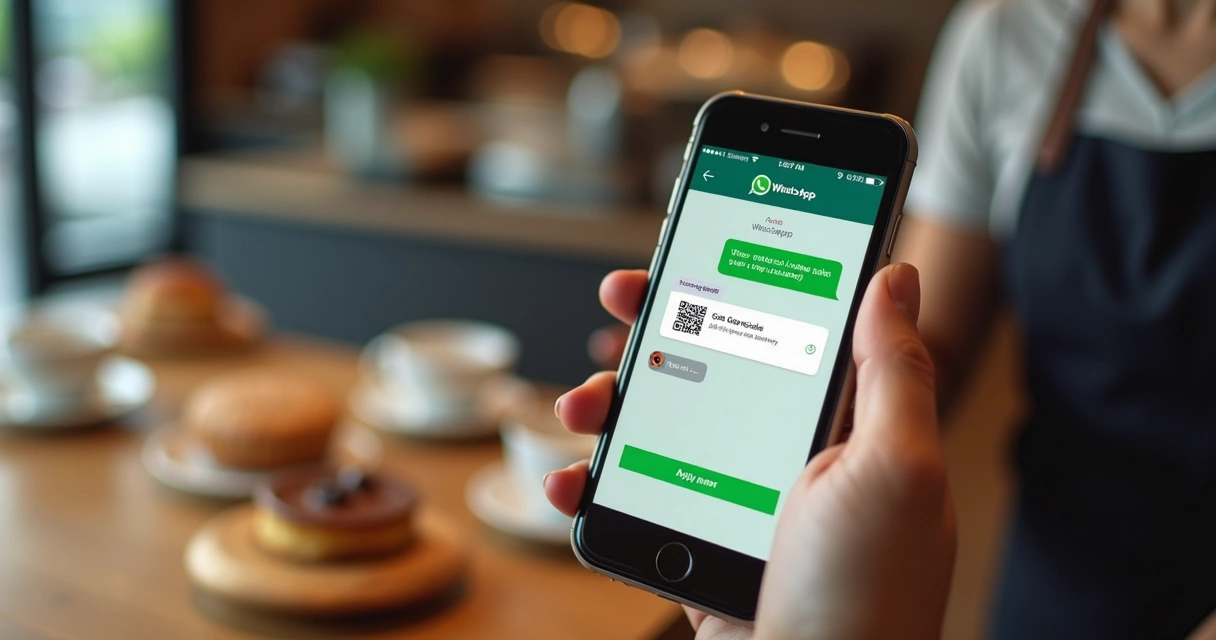 Tela de WhatsApp com cupom automático