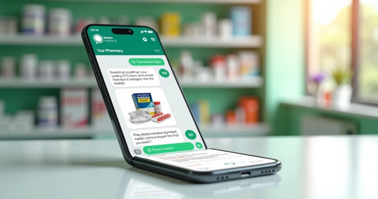Conversa no WhatsApp com oferta de medicamentos 