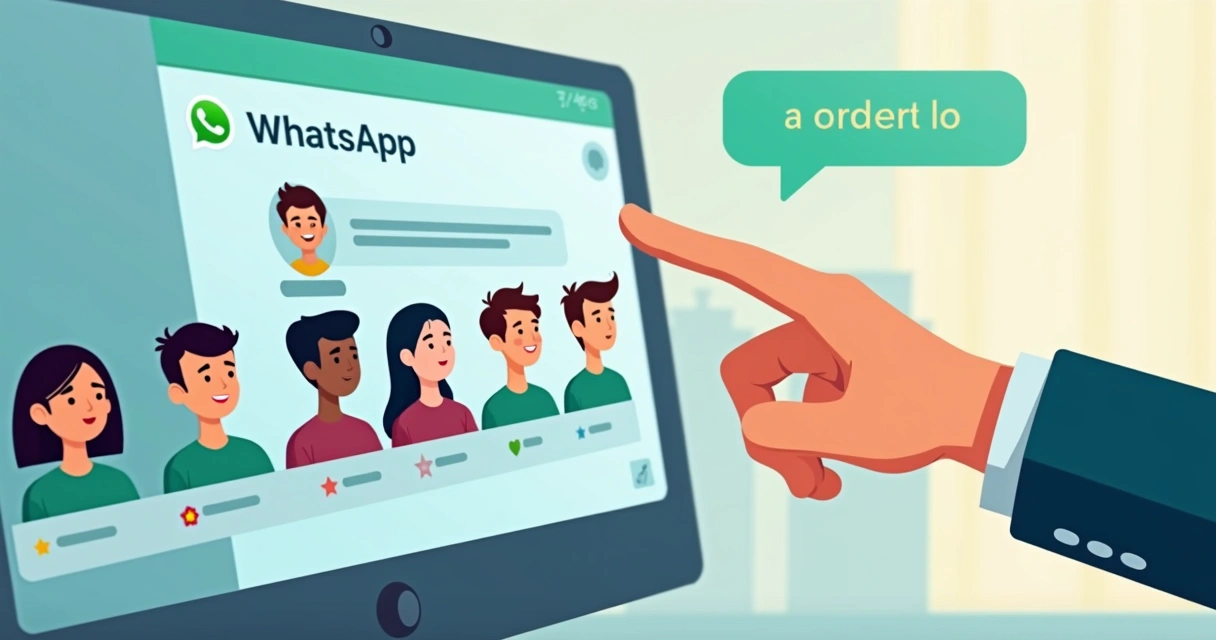 Fila digital de clientes esperando atendimento pelo WhatsApp 