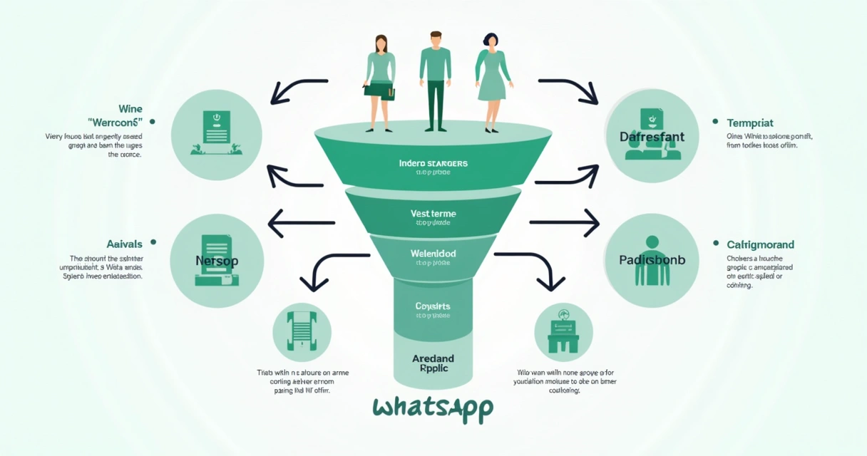WhatsApp group campaign funnel flow chart