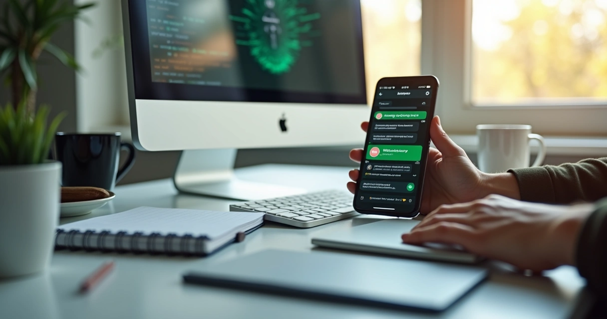 Tela WhatsApp com conversa entre cliente e IA 