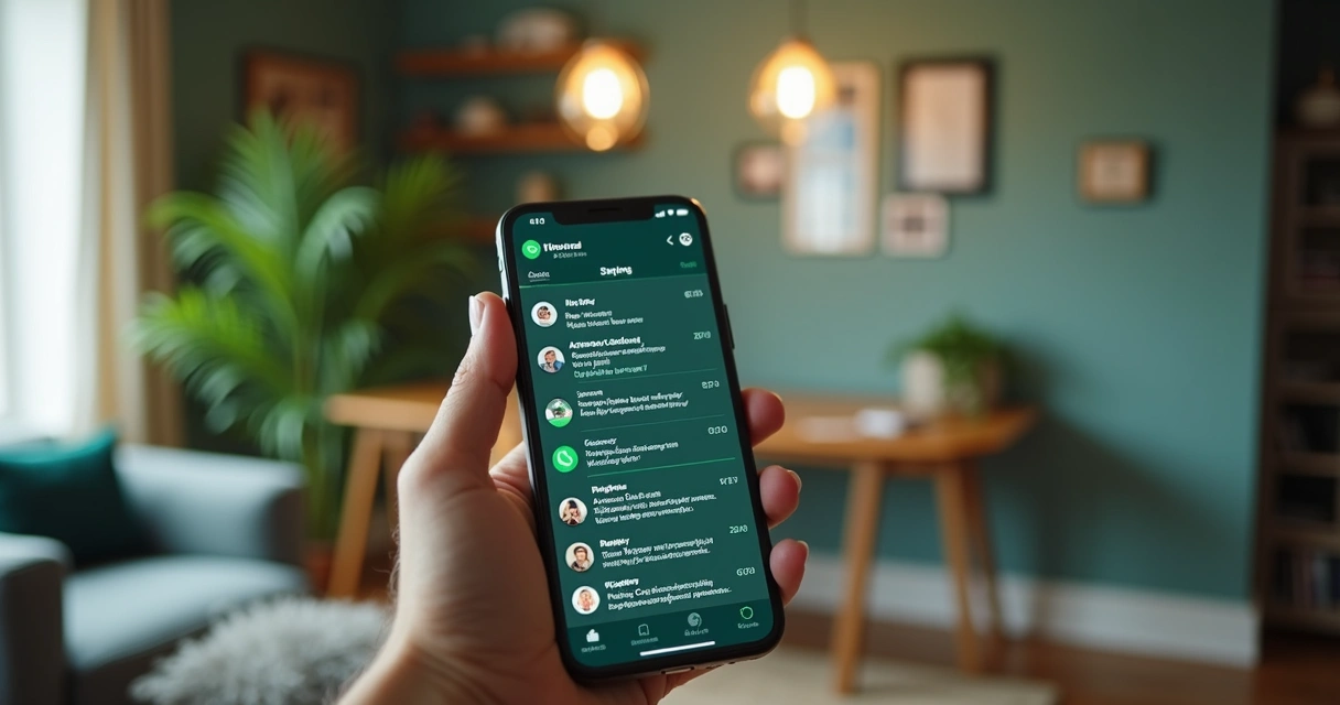Conversas sobre imóveis no WhatsApp digital 