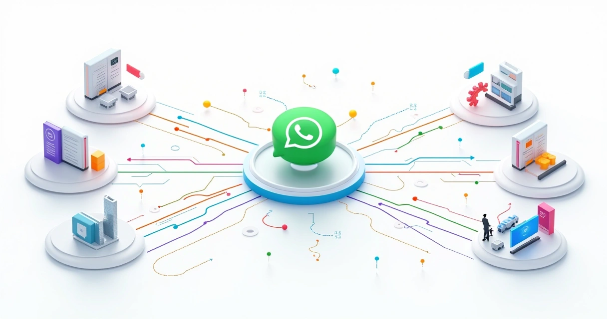 Fluxo de integração do WhatsApp com sistemas de vendas 
