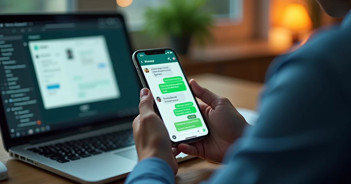 Cliente de internet falando via WhatsApp com suporte técnico