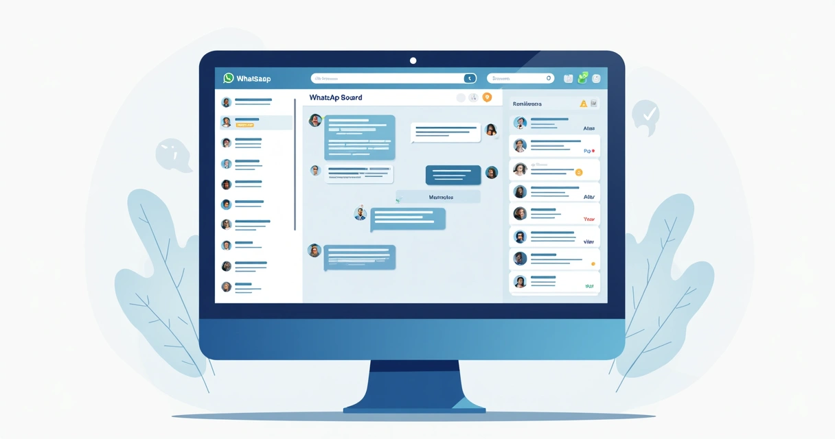 Interface organizada mostrando funil de vendas no WhatsApp