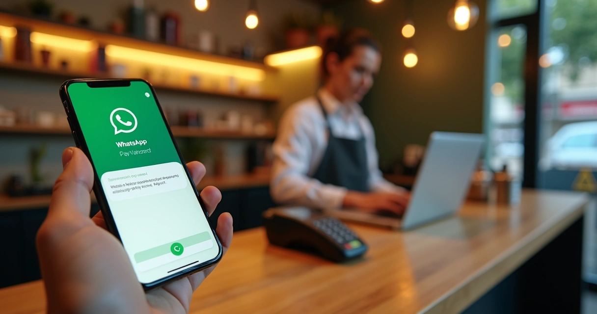 Cliente realiza pagamento via WhatsApp em atendimento automatizado 