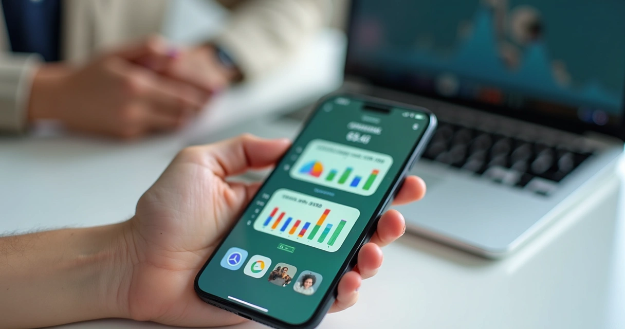 WhatsApp aberto em chat sobre plano financeiro 