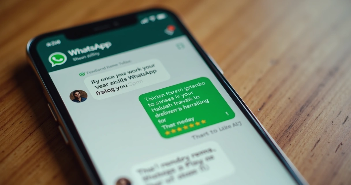 Tela de WhatsApp mostrando conversa amigável com cliente 