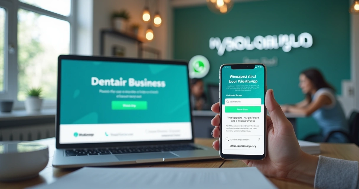 Página de clínica odontológica com WhatsApp e site integrados 