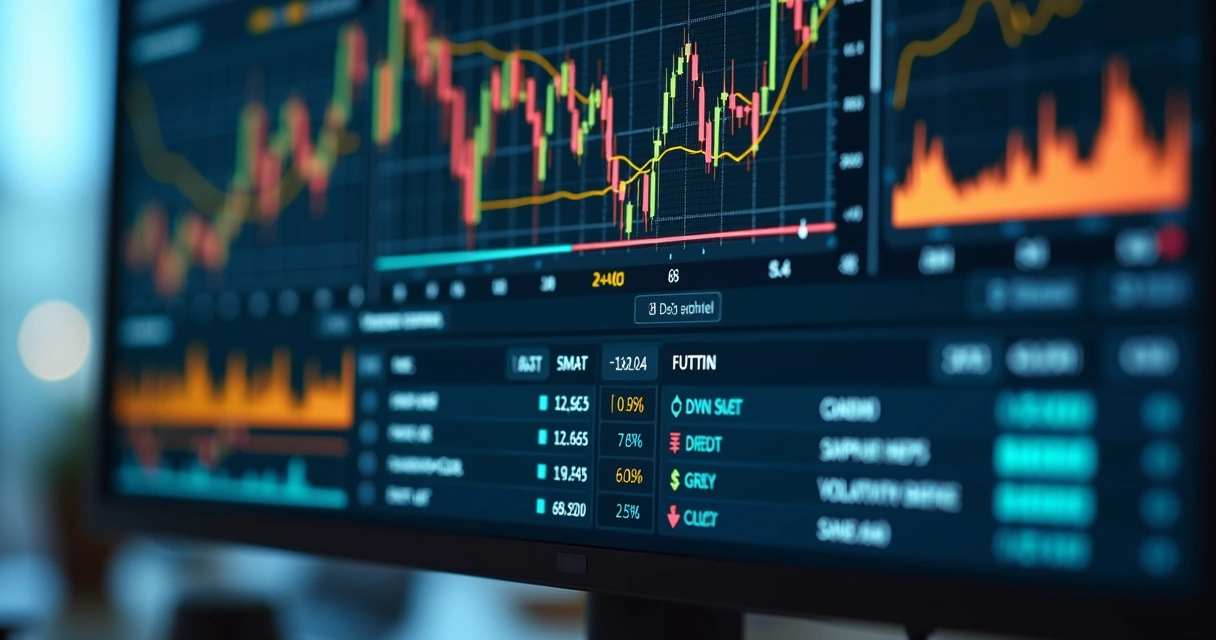 Wheat price risk dashboard on a computer screen 
