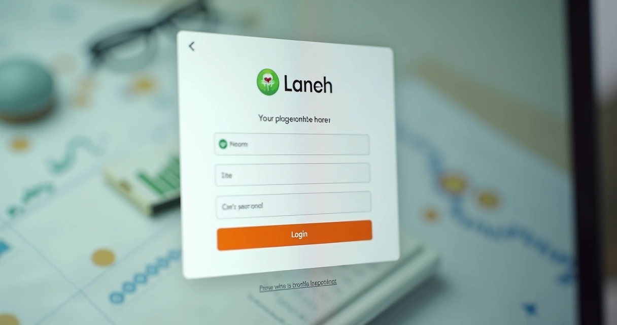 Tela de login personalizada de ferramenta financeira com logo do usuário