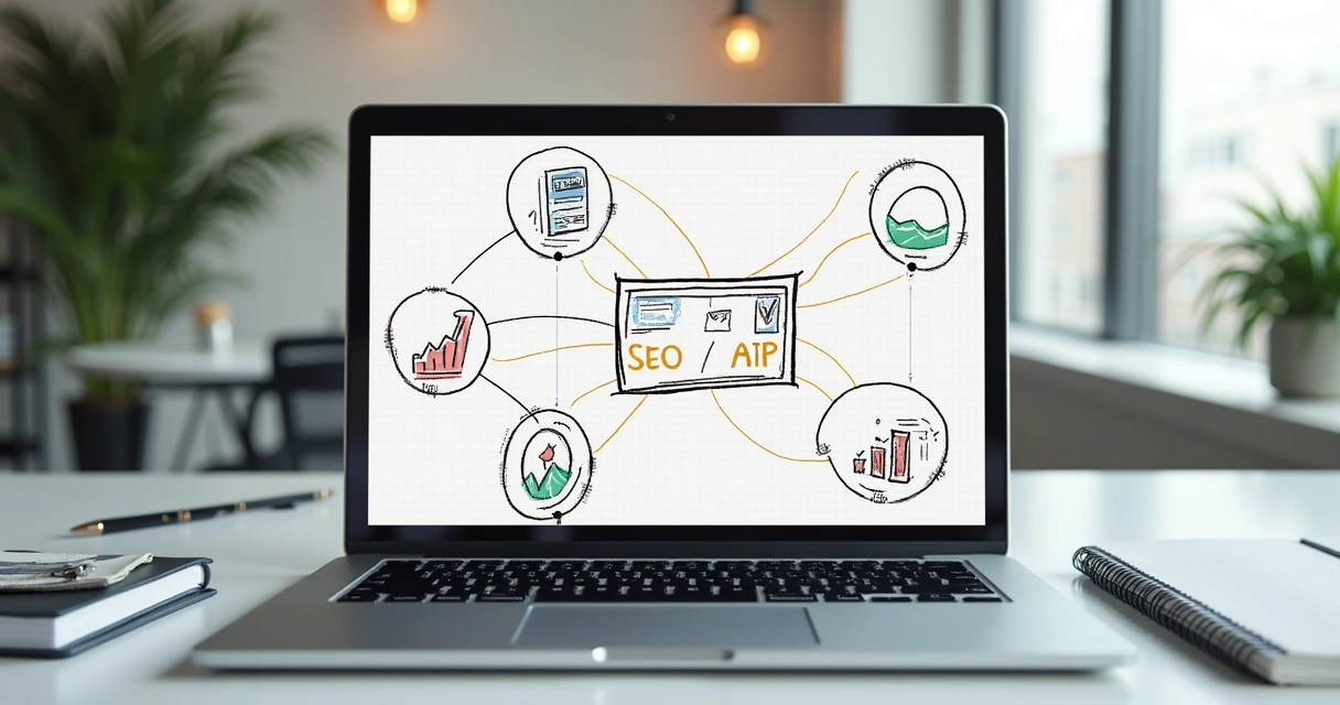 Estrutura de wireframe conectando experiência do usuário e resultados online 