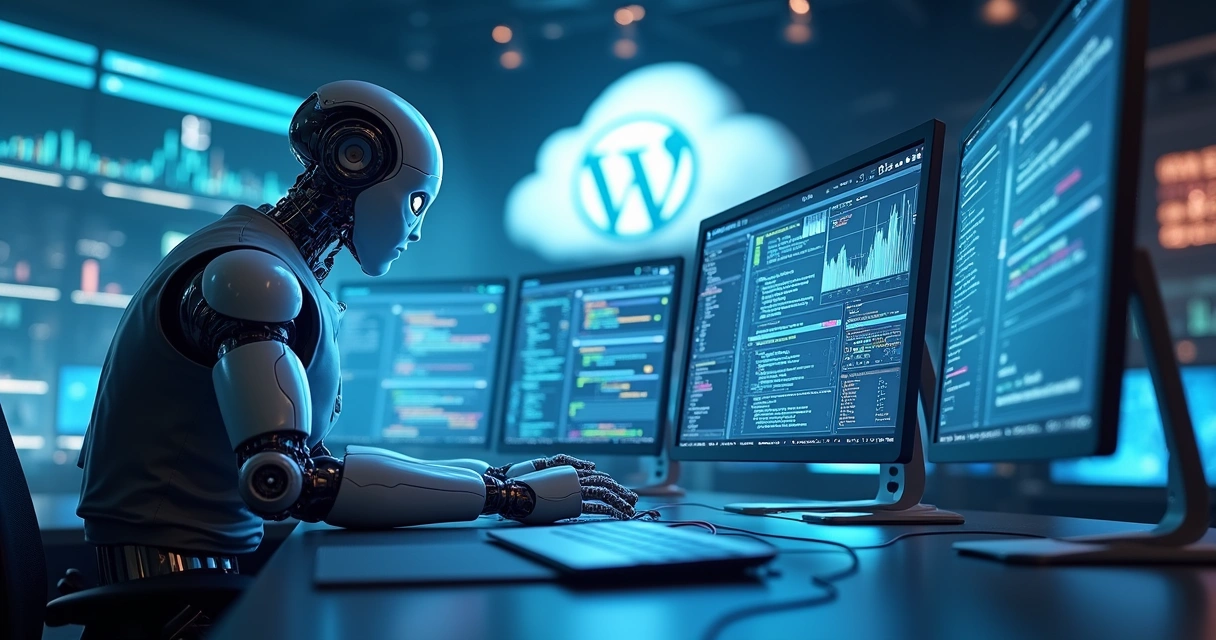 Desenvolvimento rápido de site WordPress por IA 