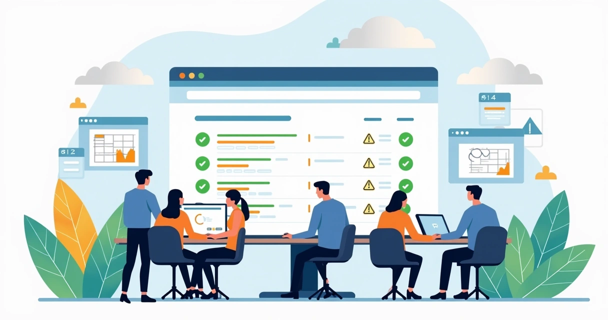 Multisite agency managing WordPress backups on a large screen 