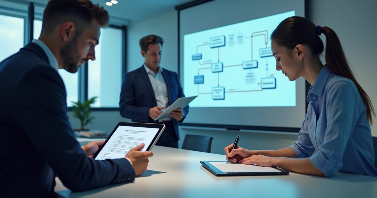 Fluxo de trabalho de assinatura digital com etapas visíveis 