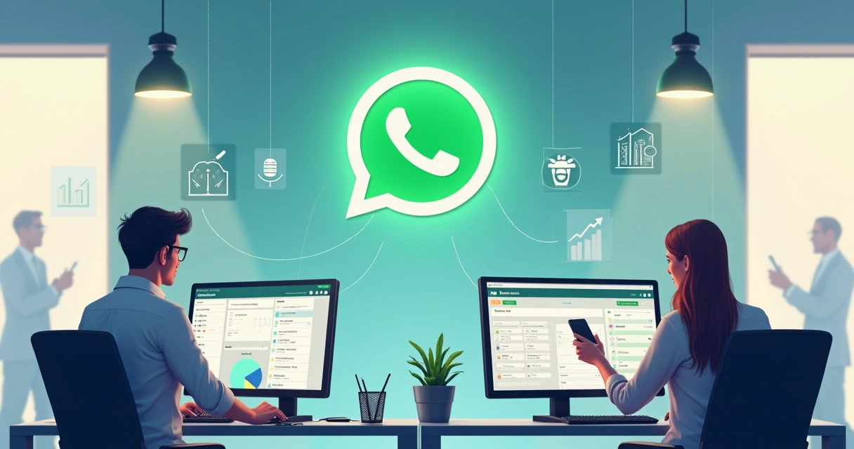 Fluxograma de integração do atendimento de voz ao WhatsApp em ambiente corporativo