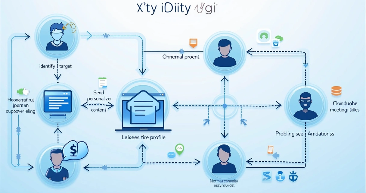 Fluxo de automação de mensagens no LinkedIn. 