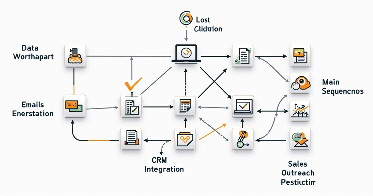 Fluxo visual de cadastro e ativação de leads em ilustração digital 