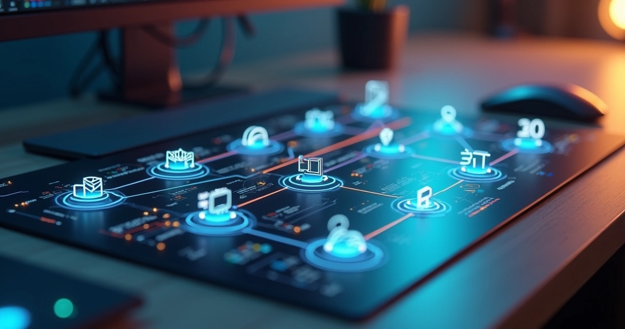 Diagrama de workflow Notion e N8N conectado 