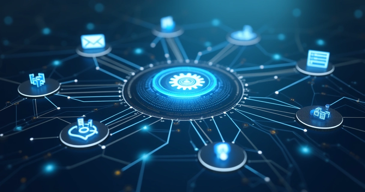 Diagrama mostrando o fluxo de trabalho digital de vendas B2B 