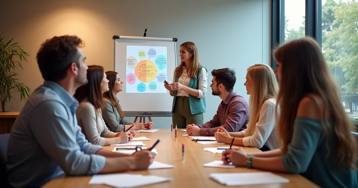 Workshop participants practicing emotional literacy skills