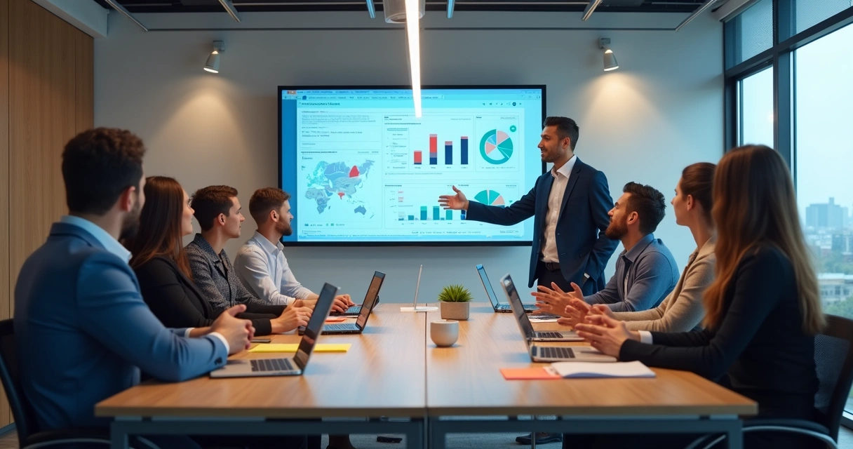 Workshop de treinamento sobre análise de dados em empresa 