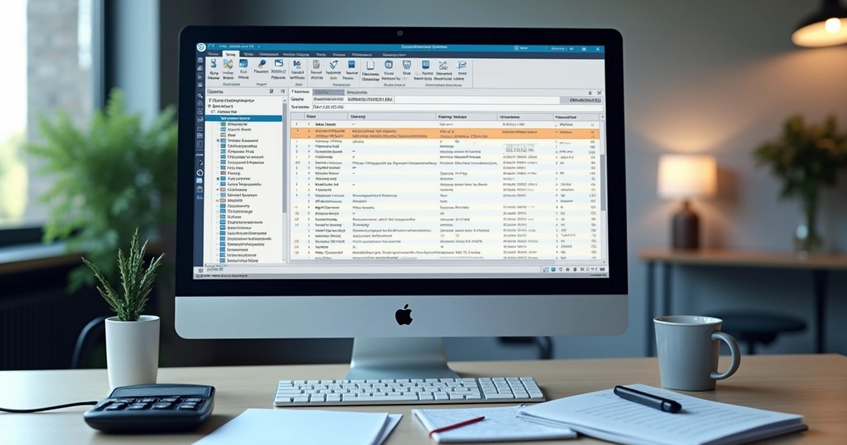 Tela com XML NFCom e alerta no ERP 