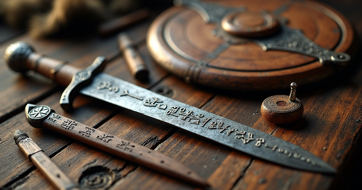 Viking artifacts with Younger Futhark runes 