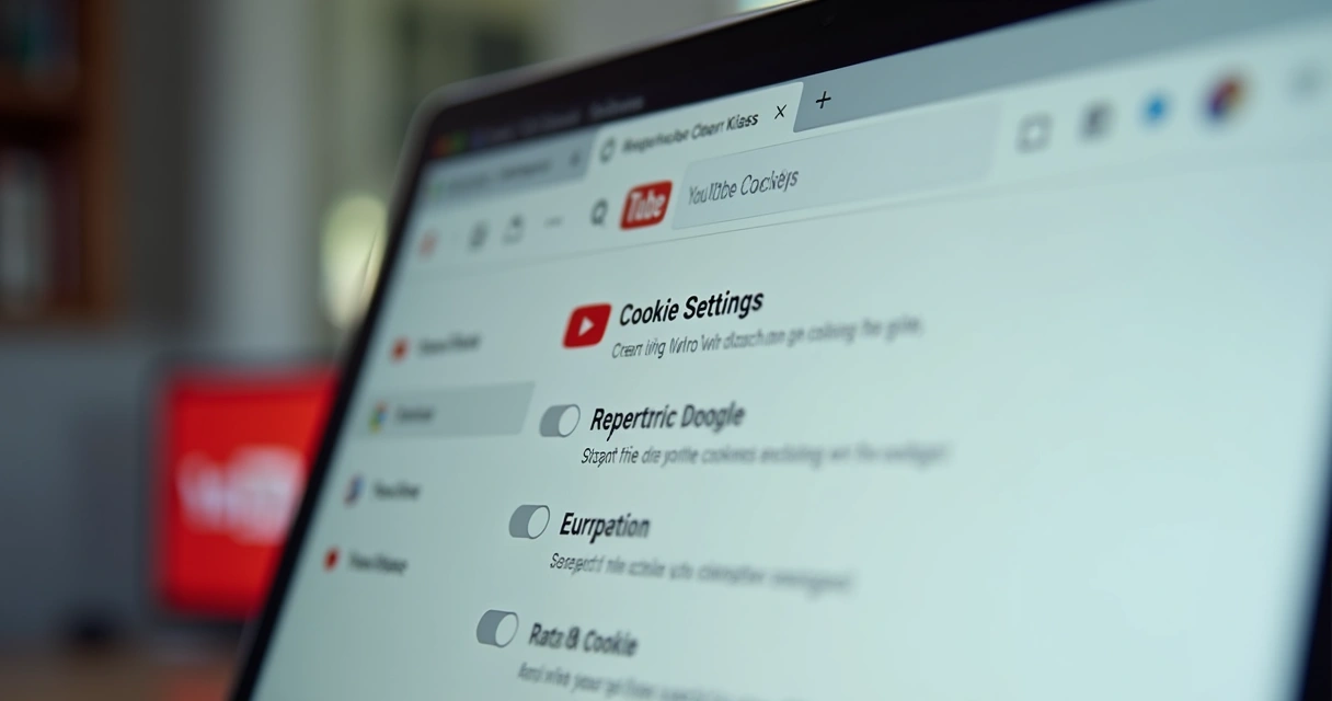 Configurações de cookies no YouTube 